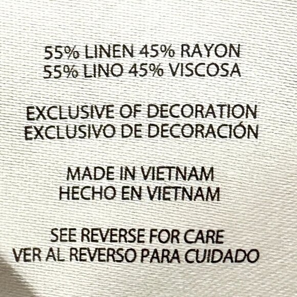 New Orvis Women's Linen Blend Top Size M White Button Up Cottagecore Feminine - Picture 5 of 15